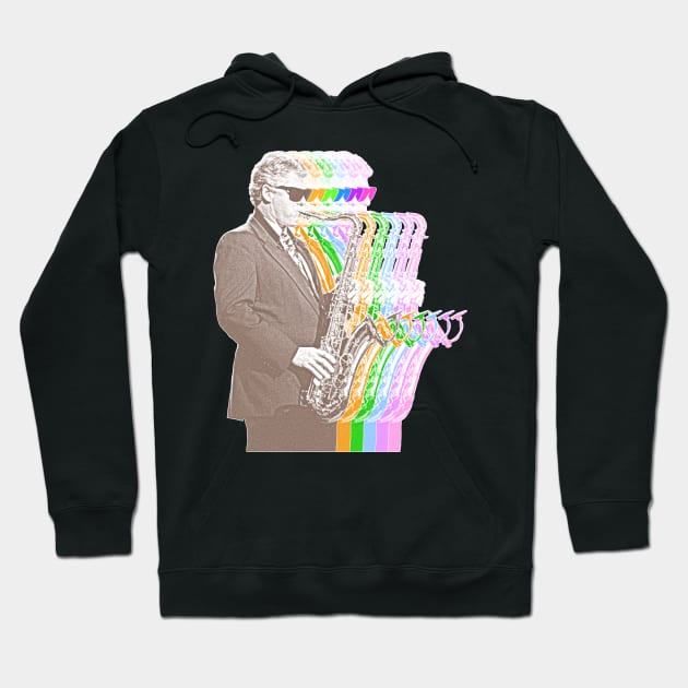 Too Cool For Music Class - Saxophone Bill Clinton Hoodie by darklordpug